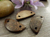 Puoliympyräriipus kookos, 25x11mm, ruskea, 1kpl