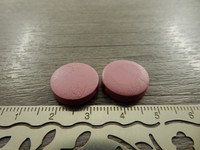 Puuhelmi, 15mm, pinkki, 1kpl