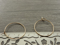 Korvakorurengas, 21x0.7mm, ruusukulta/rst, 1pari