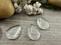 Kapussilasi pisara, 14x10x4mm, kirkas, 1kpl