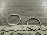 Linkki hexagon, 16x18x0.8mm, umpi, rst, 10kpl