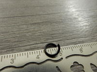 Välirengas, 7x1mm, rst musta, 10kpl