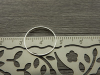 Linkki ympyrä, 16x0.9mm, umpi, kirkashopea, 10kpl