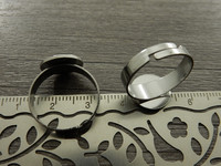 Sormuspohja säädettävä, 12mm, rst, 1kpl