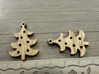 Puuriipus kuusi, 31x22mm, ruskea, 1kpl