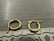 Korvakorurengas, 15x2mm, kulta/rst, 1pari