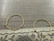 Korvakorurengas, 25x0.7mm, vaaleakulta/rst, 1pari