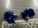 Tasseliriipus kukka 25x30mm, sininen, 1kpl