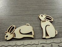 Puuriipus pupu, 40x25mm, ruskea, 1kpl