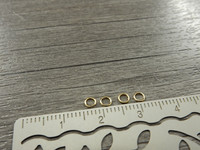 Välirengas, 3x0.4mm, avattava, rst vaaleakulta, 10kpl