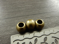 Akryylihelmi matta, 10x8mm, kulta, 20kpl