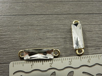 Strassiriipus suorakulma, 22x6mm, kulta, 1kpl