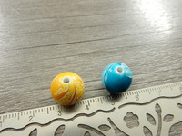Akryylihelmi kuvio, 12mm, mixsetti, 10kpl