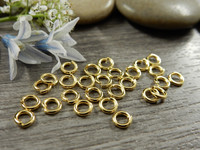 Välirengas, 4x0.8mm, avattava, kulta, 100kpl