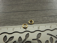Välirengas, 4x0.8mm, avattava, kulta, 100kpl