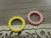 Linkki ympyrä akryyli, 19x3mm, umpi, mixsetti, 10kpl