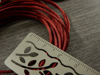 Satiininyöri, 1.5mm, punainen, 1m