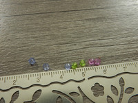 Akryylihelmi fasetoitu bicone, 3mm, mix setti, 50kpl