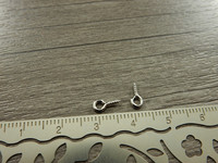 Silmukkaruuvi, 8x4x1mm, kromi, 10kpl