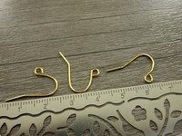 Korvakorukoukku, 12x17mm, kulta, 10paria