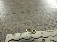 Välirengas, 4x0.7mm, avattava, rst vaaleakulta, 10kpl