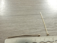Korupiikki pallopää, 35x0.5mm, rst/vaaleakulta, 50kpl