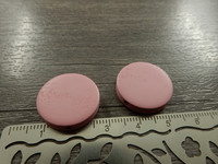 Puuhelmi, 20mm, pinkki, 1kpl