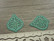 Pisarariipus/linkki, 27x21mm, vihreä, 1kpl
