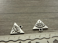 Silmäriipus, 15x16mm, kromi, 1kpl