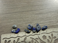 Kivisiruhelmi lapis lazuli, 3-14mm, sininen, 20kpl