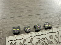 Fimohelmi kissa, n.10mm, musta, 20kpl