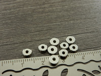 Akryylihelmi litteä, 5mm, kromi, 20kpl