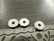 Metallihelmi litteä, 12mm, kromi, 10kpl