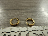 Korvakorurengas, 13x2.5mm, rst/kulta, 1pari