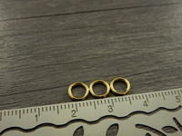 Välirengas, 6x1mm, avattava, rst vaaleakulta, 10kpl