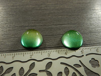 Kapussi glitter, 14mm, moniväri/vihreä, 1kpl