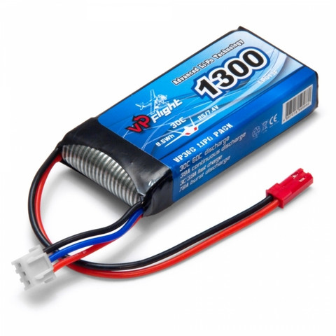 LiPo 1300mAh 2S 7,4V 30C (JST-RCY) (LP013F)