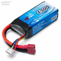 LiPo 1300mAh 3S 11,1V 30C (T-Liitin) (LP014FD)