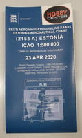 Estonia/Viro, 23.4.2020, VFR-ilmailukartta 1:500.000 (2153A)
