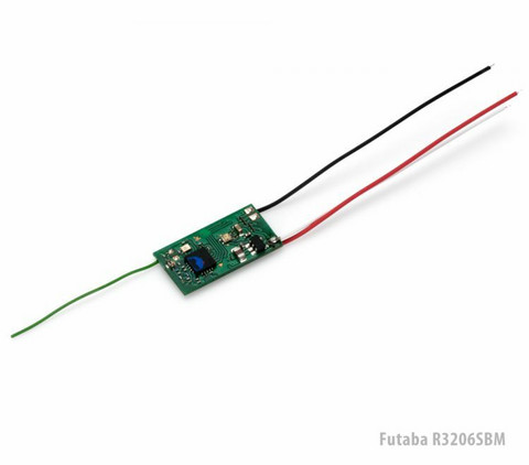 Futaba R3206SBM vastaanotin 6CH Micro For indoor flying (T-FHSS)
