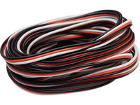 Servojohto, Fut, 3x0,25mm2, latta, PVC, AWG 24 (22030)
