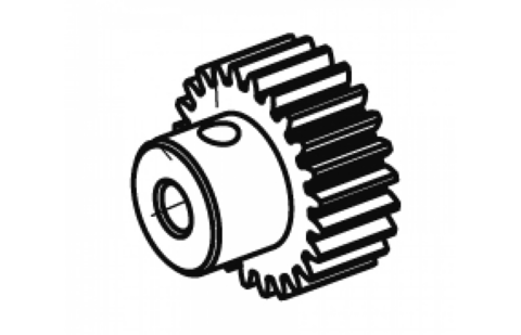 Motor gear 22Z. 48DP Tiger BL 3,17mm