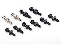 LaTrax Pivot Balls, Black (6), long (2), Silver (2) (7540X)