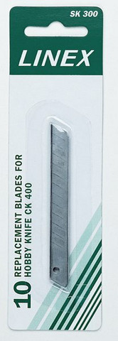 Katkoteräveitsi varaterät 9 mm, 10 kpl (SK300)