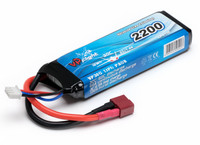 LiPo 2200mAh 2S 7,4V, 30C (T-Liitin) (LP019FD)