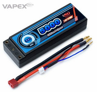 LiPo 5000mAh 2S 7,4V 30C Hardcase (T-liitin) (RD500D2)