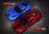 4-TEC 3.0 Chevrolet Corvetter Stingray RTR, Sininen (Ei sis. akkua tai laturia) (93054-4BLUE)