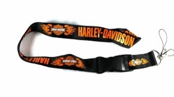 Harley-Davidson avainnauha, musta/oranssi