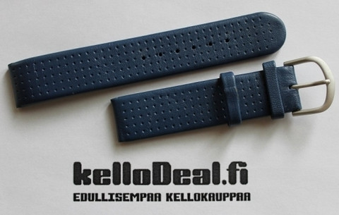 Klassikko nahkaranneke, navy 18 mm