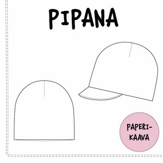 Paperikaava, Pipana pipo ja lippapipo 40-59cm